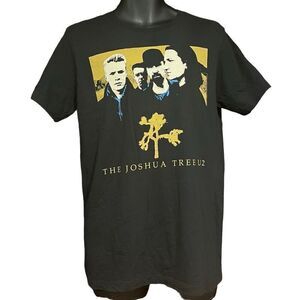 U2 The Joshua Tree Black Yellow White Blue T-Shirt Men’s Medium